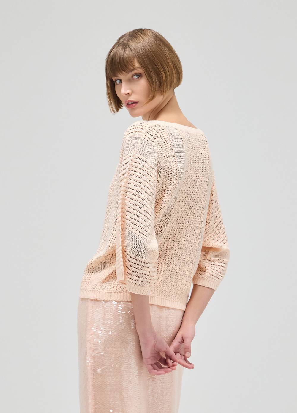 LES COPAINSMaglia tricot effetto traforato Presa