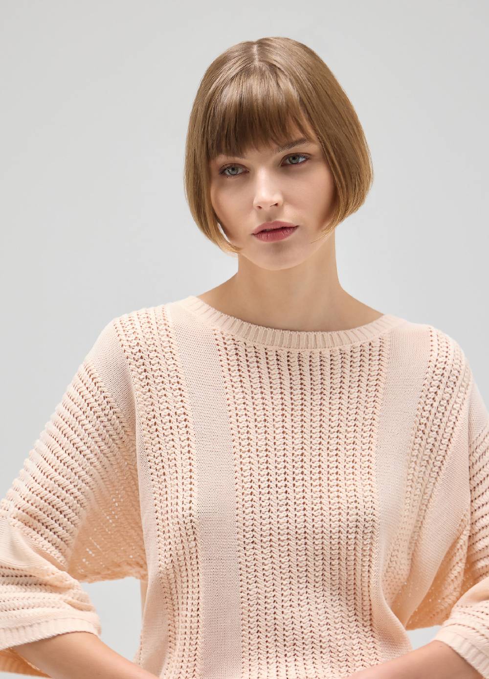 LES COPAINSMaglia tricot effetto traforato Presa