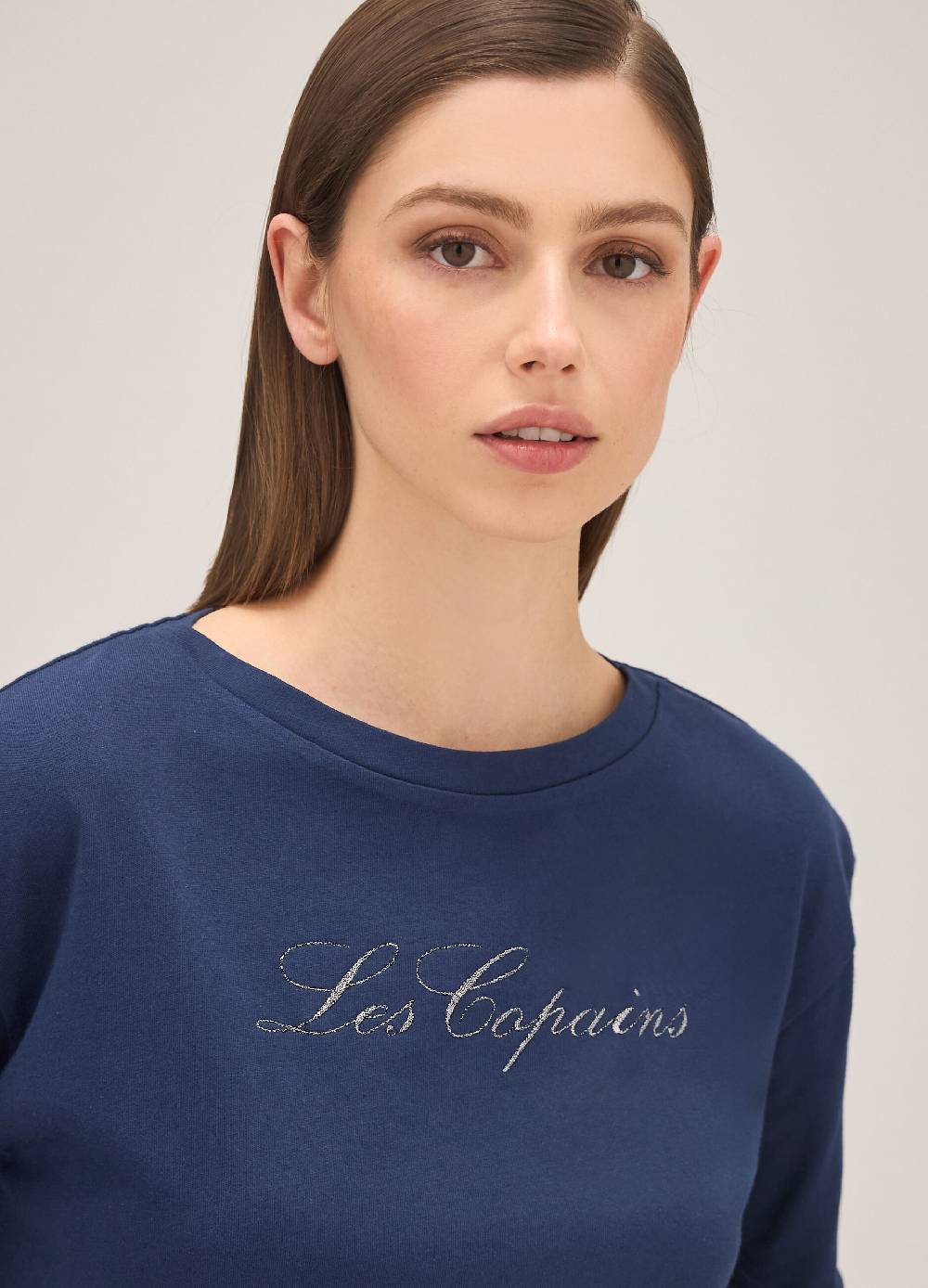 LES COPAINST-shirt in puro cotone con lettering Saldi