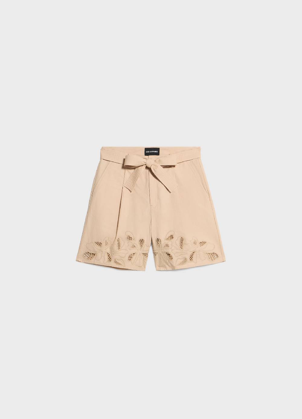 LES COPAINSShorts in cotone con ricamo Vendita Calda