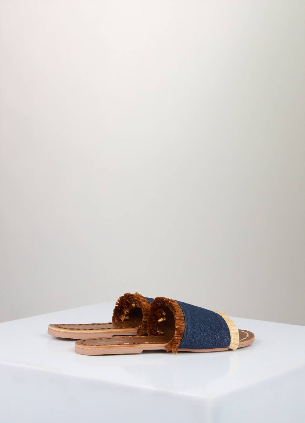 LES COPAINSSandali bassi in denim Liquidazione
