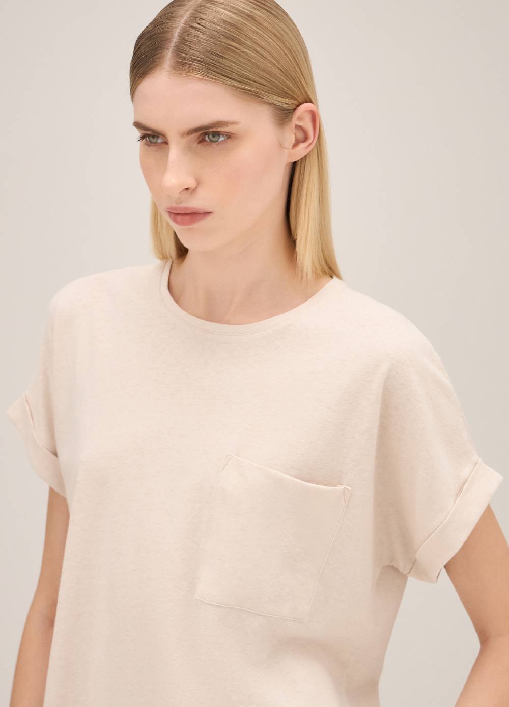 LES COPAINST-shirt in lino e cotone In Linea