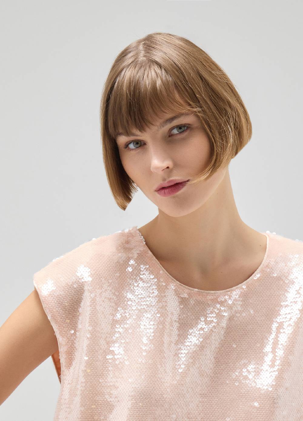 LES COPAINSTop smanicato con paillettes Fino Al -60%