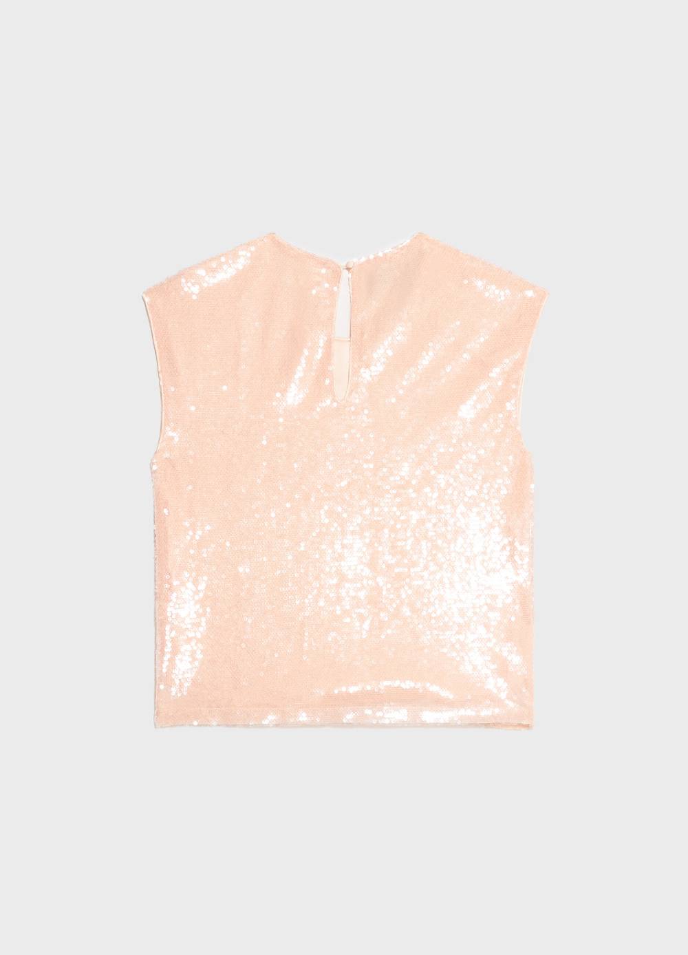 LES COPAINSTop smanicato con paillettes Fino Al -60%