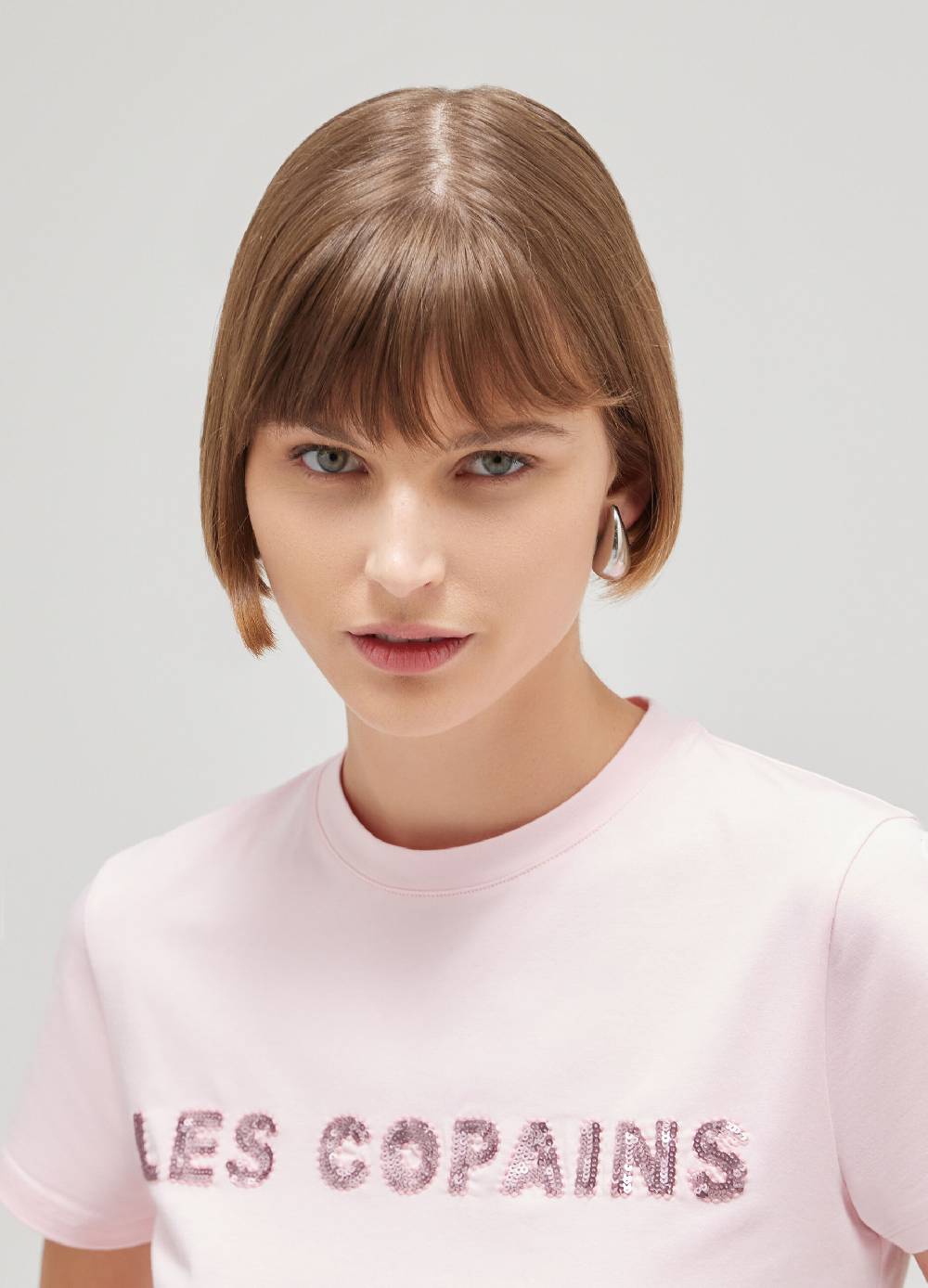 LES COPAINST-shirt a mezza manica in cotone stretch Shopping Online