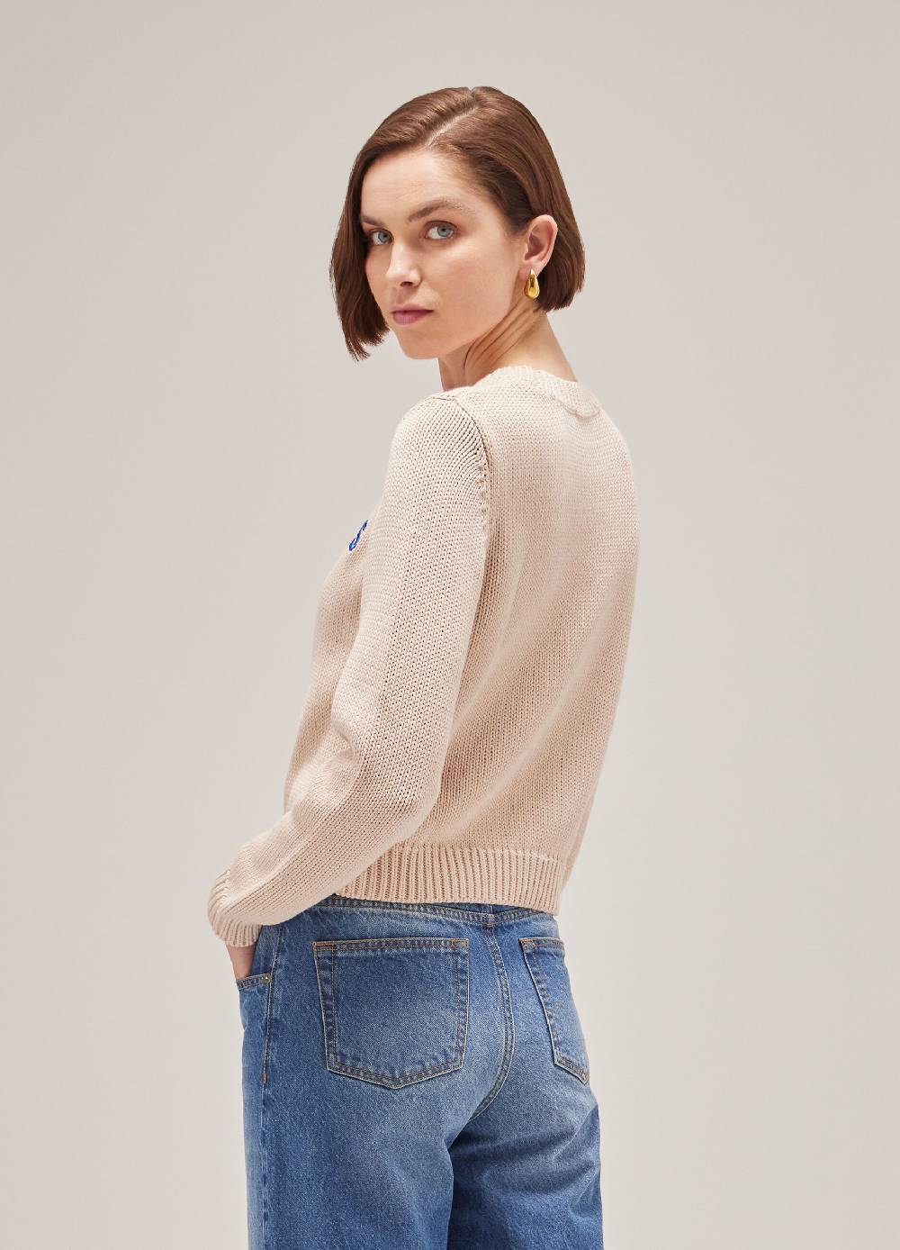 LES COPAINSMaglione tricot in puro cotone Sottocosto