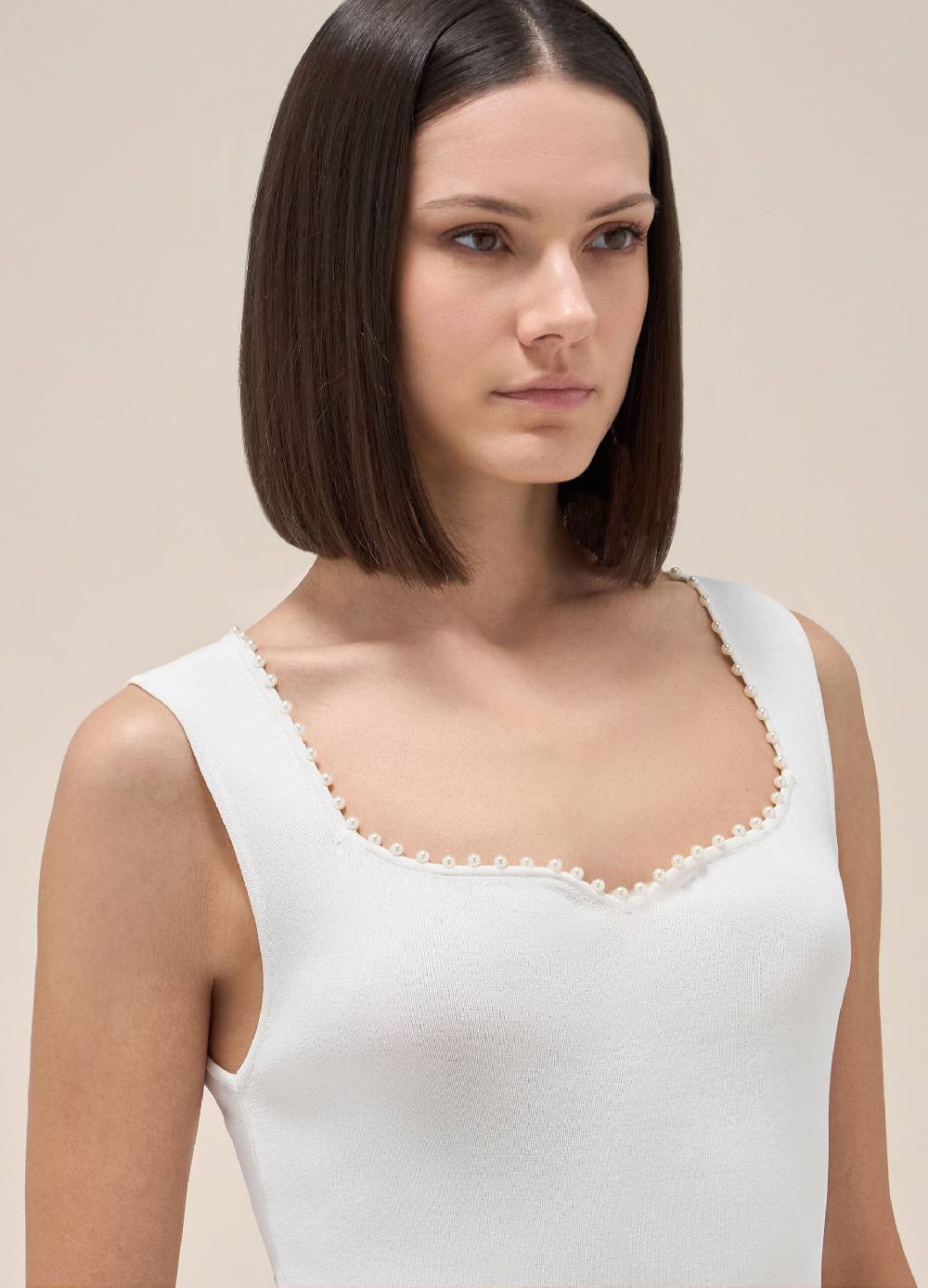 LES COPAINSTop smanicato con scollo Moda