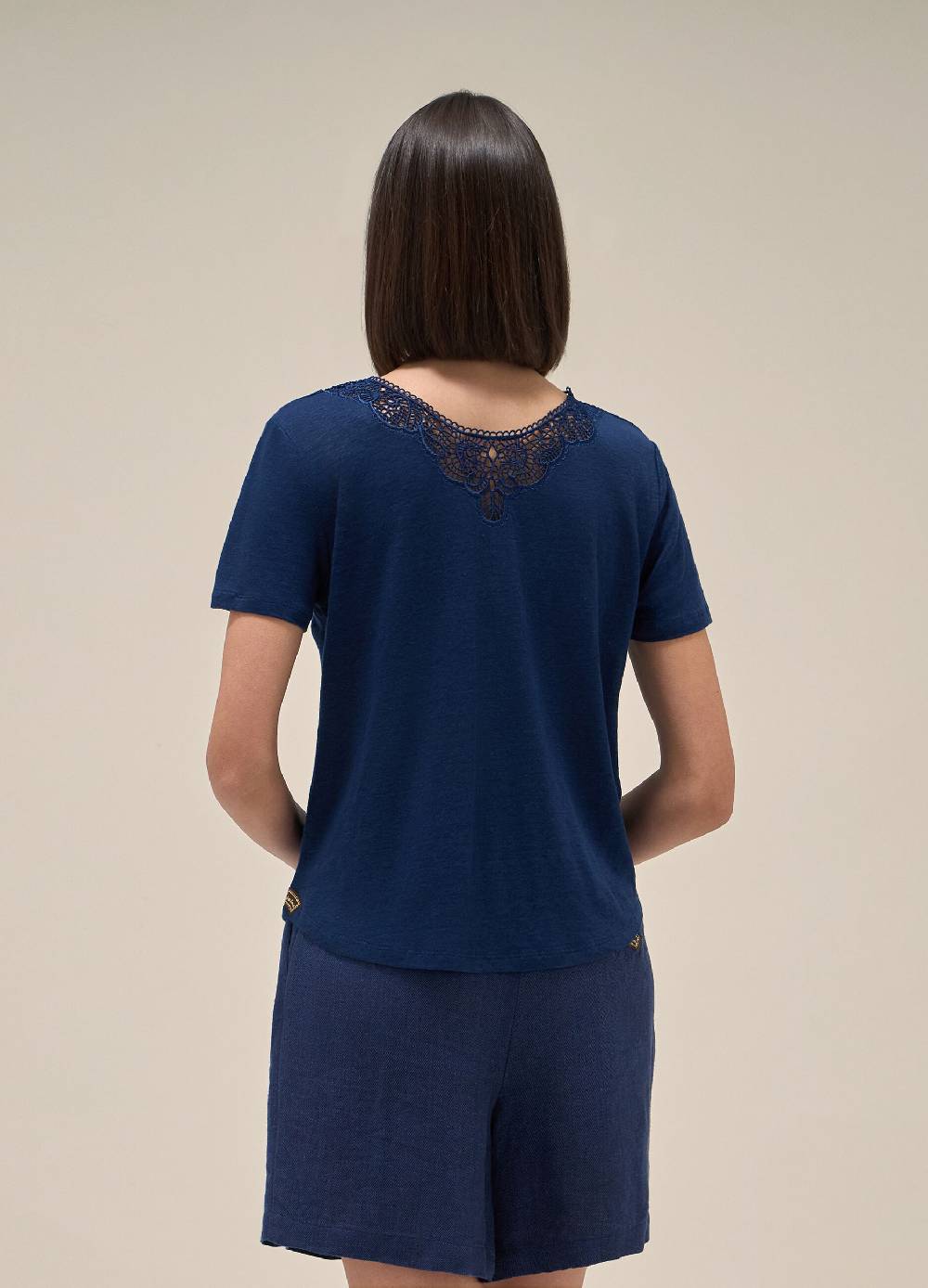 LES COPAINST-shirt a maniche corte in lino 2025