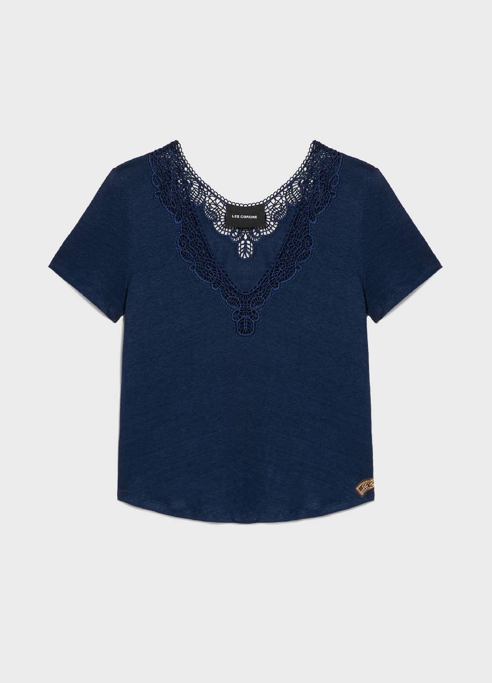LES COPAINST-shirt a maniche corte in lino 2025
