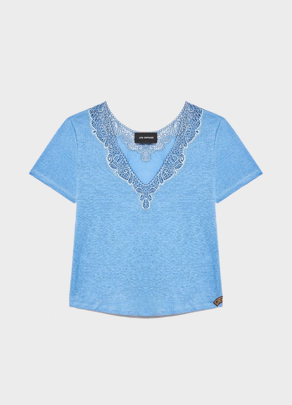 LES COPAINST-shirt a maniche corte in lino Italy