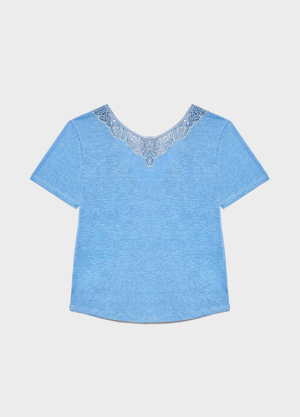 LES COPAINST-shirt a maniche corte in lino Italy