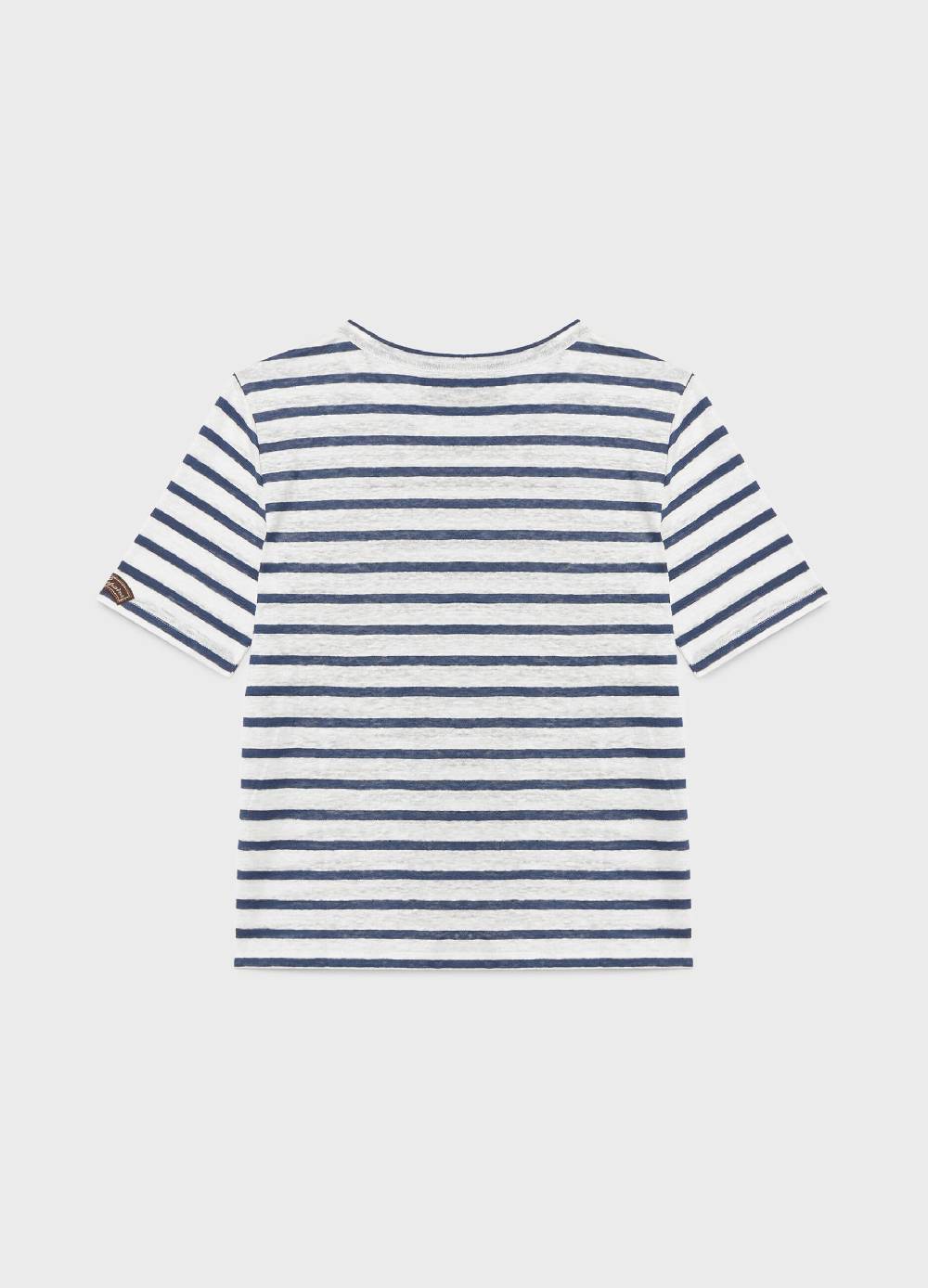 LES COPAINST-shirt a righe in puro lino Italia