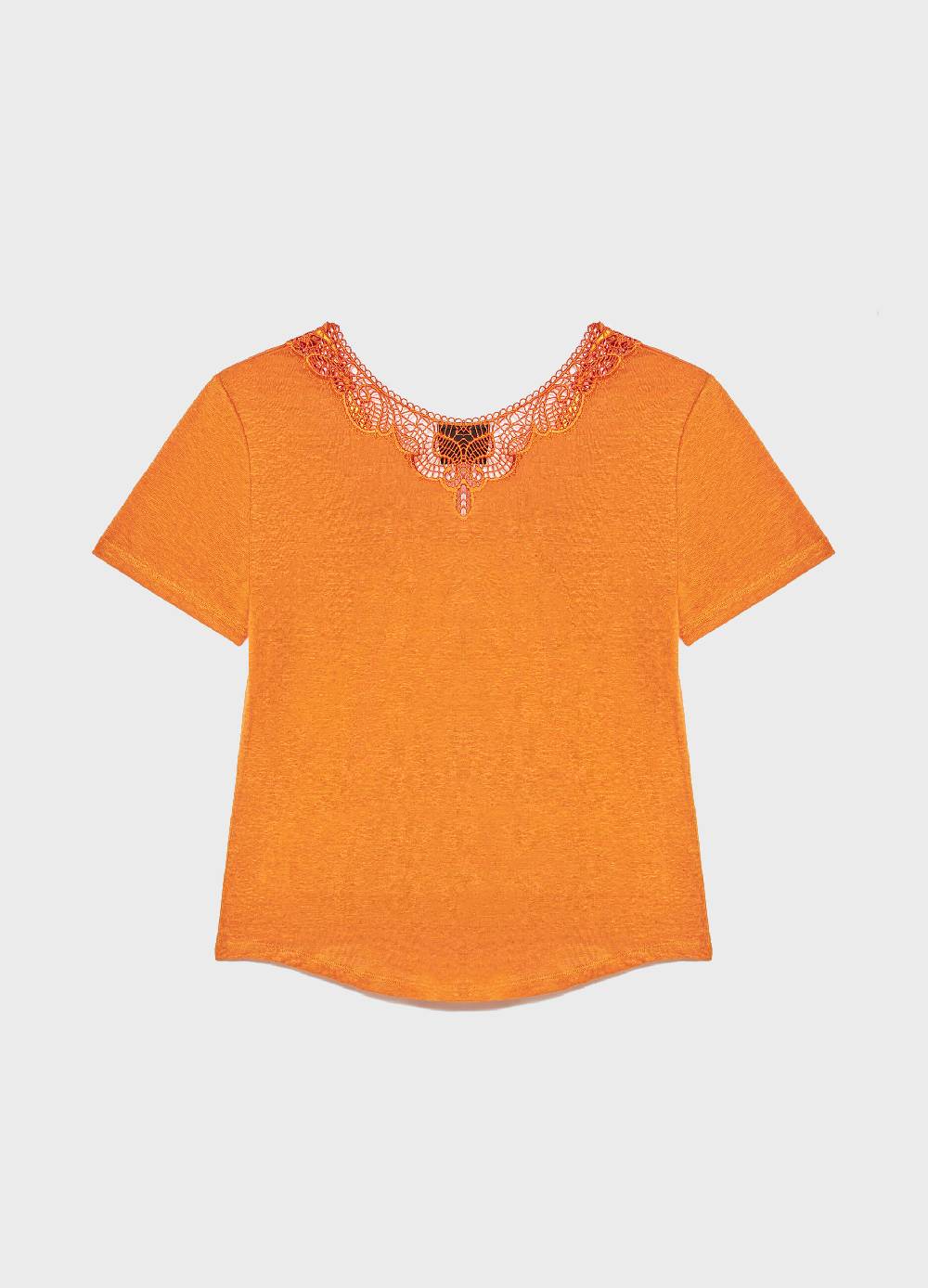 LES COPAINST-shirt a maniche corte in lino Nuovo