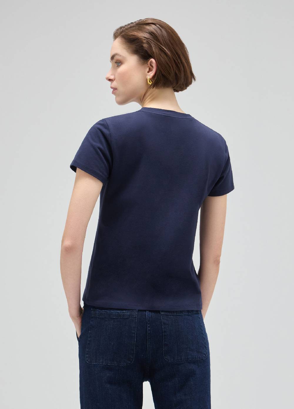 LES COPAINST-shirt a mezza manica in cotone stretch Qualità