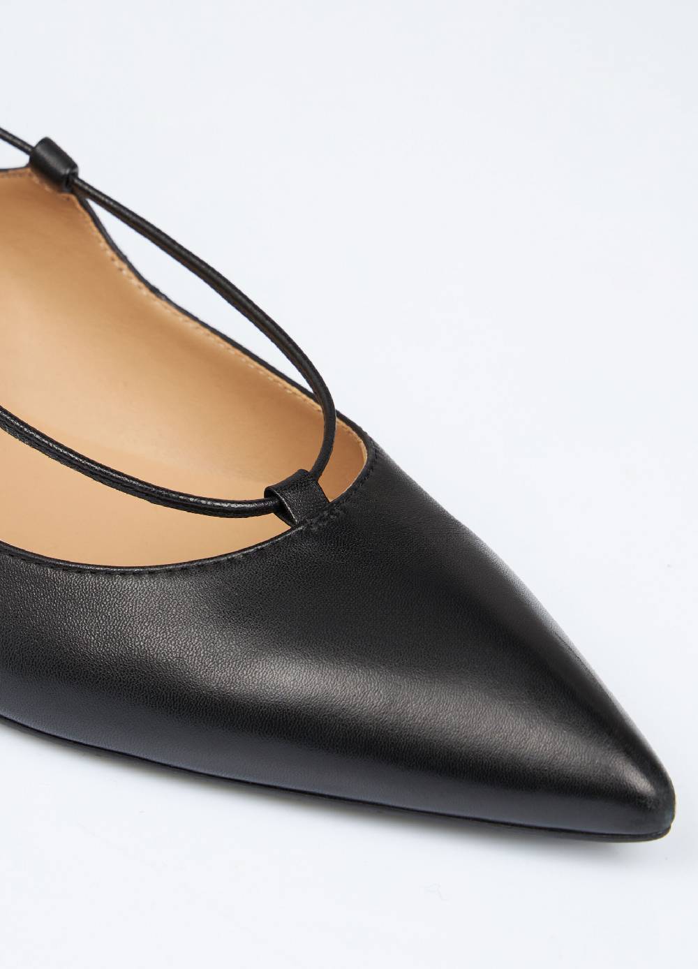 LES COPAINSBallerine in vera pelle con laccetti Pezzi Unici
