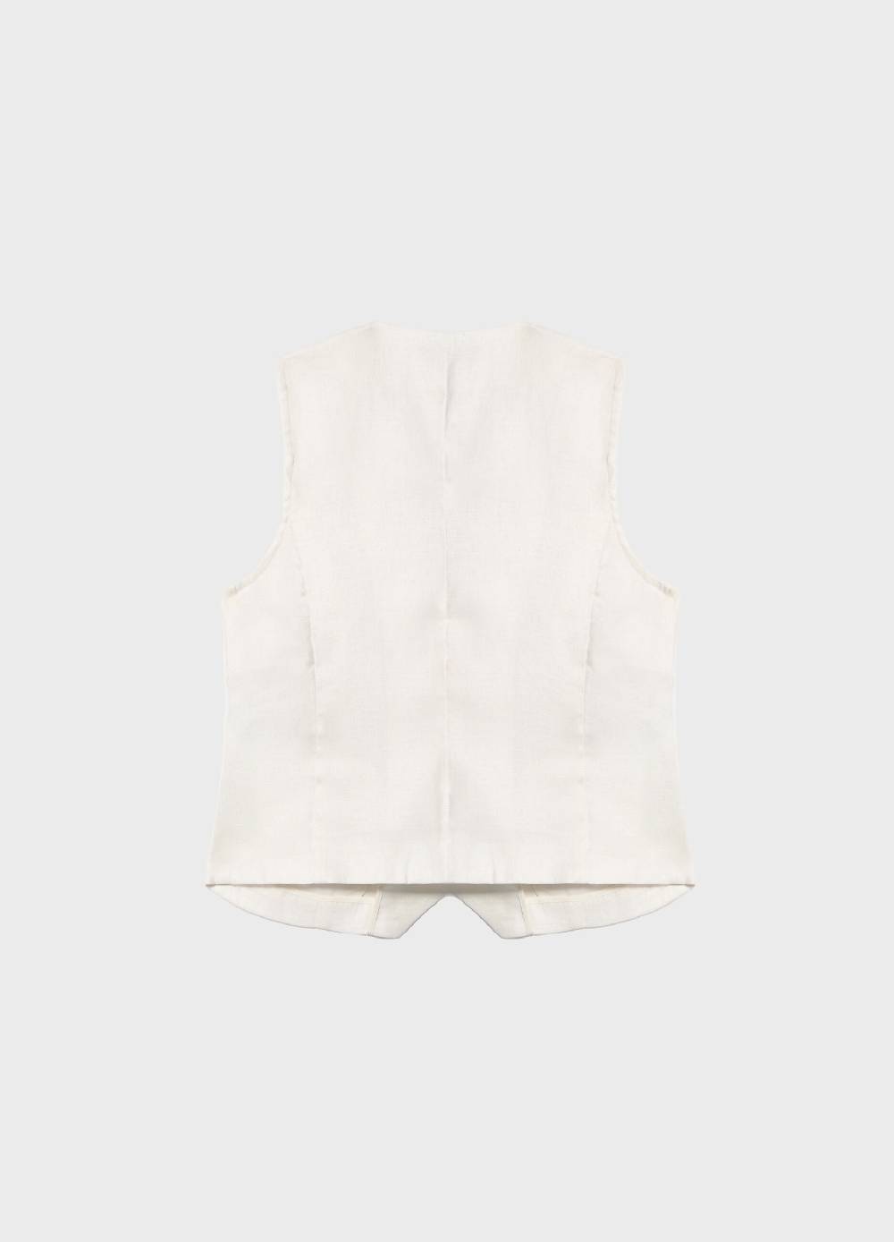 LES COPAINSGilet in puro lino Prezzo Ridotto