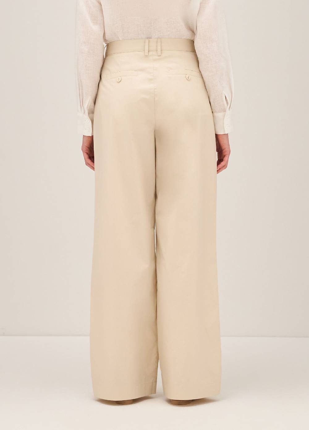 LES COPAINSPantaloni straight fit in cotone Sconto
