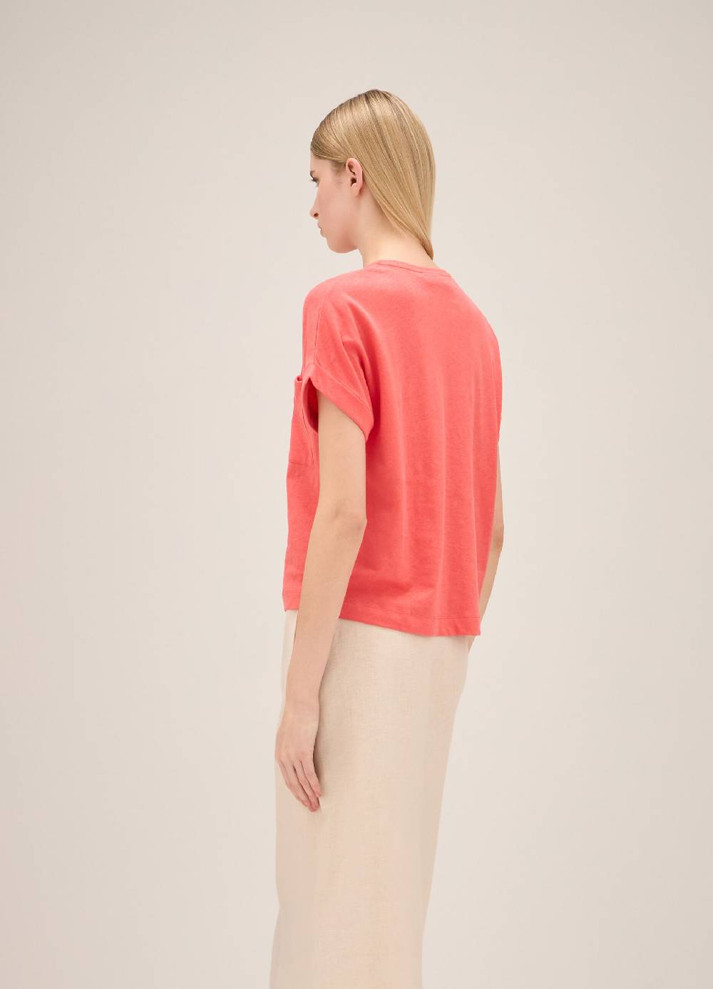 LES COPAINST-shirt in lino e cotone Offerta