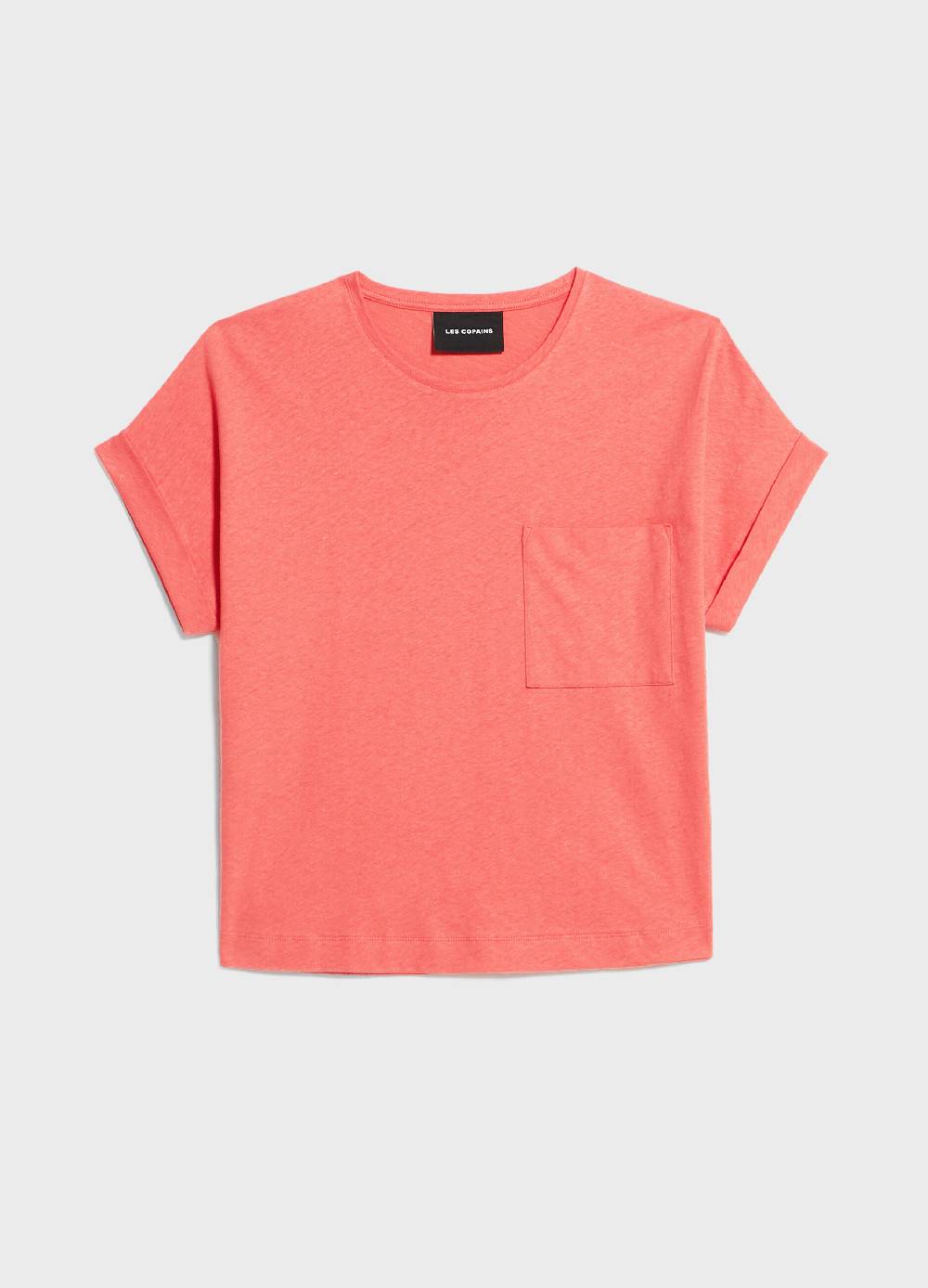 LES COPAINST-shirt in lino e cotone Offerta