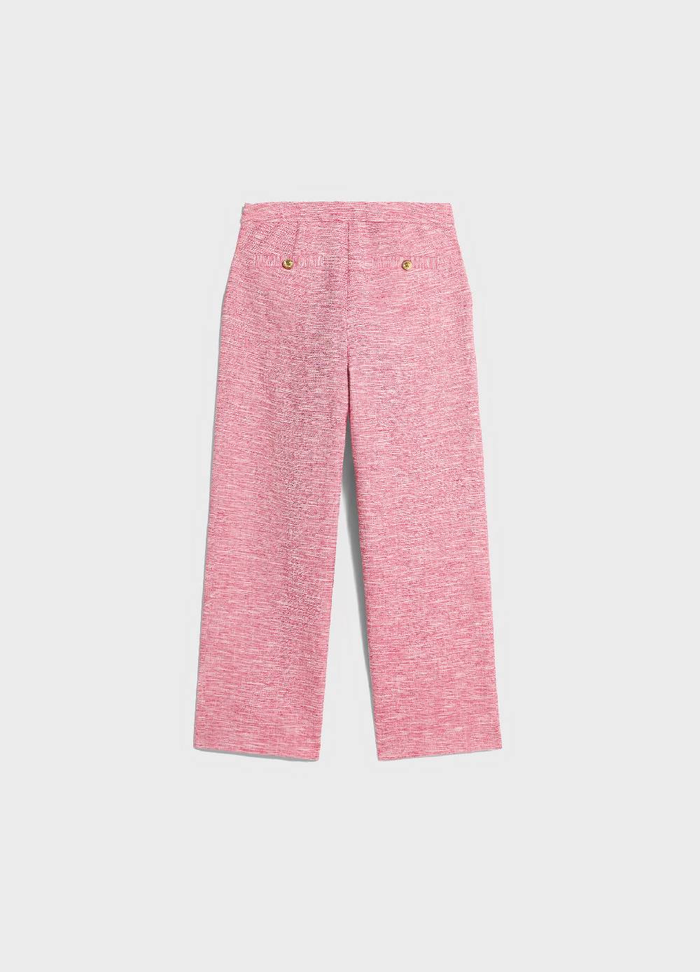 LES COPAINSPantaloni flare fit effetto tweed Online