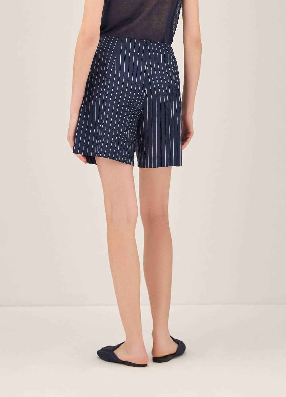 LES COPAINSPantaloni shorts gessati Saldi