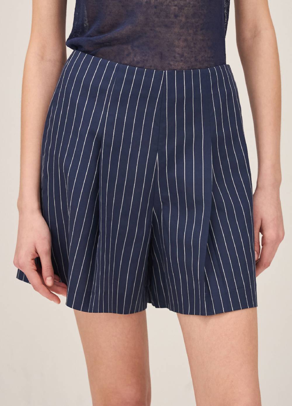 LES COPAINSPantaloni shorts gessati Saldi