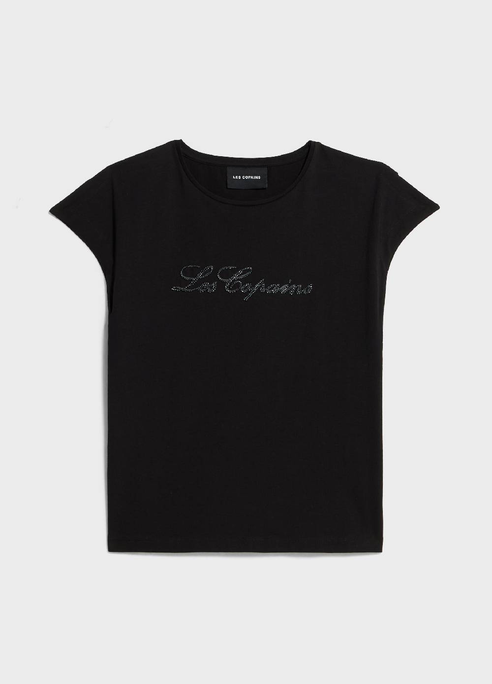 LES COPAINST-shirt in cotone stretch con lettering 2025