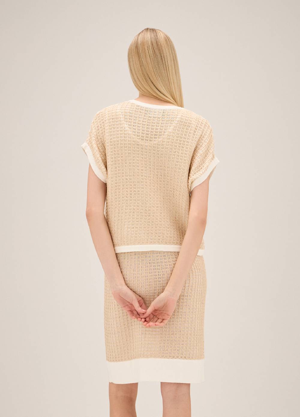 LES COPAINSMaglia tricot a maniche corte In Linea