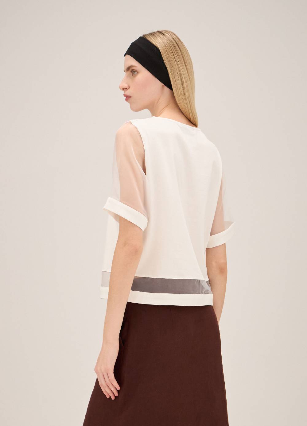 LES COPAINST-shirt in cotone con inserti Consegna Veloce