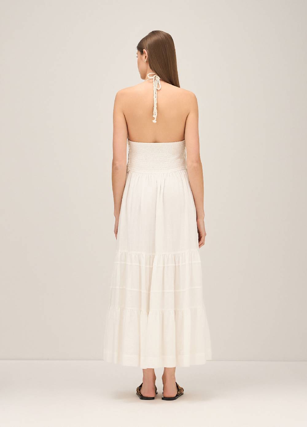 LES COPAINSMaxi abito con macramé Shopping Online