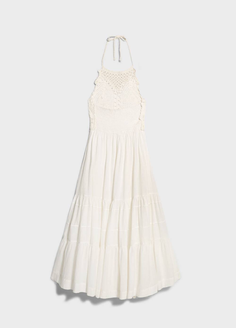 LES COPAINSMaxi abito con macramé Shopping Online
