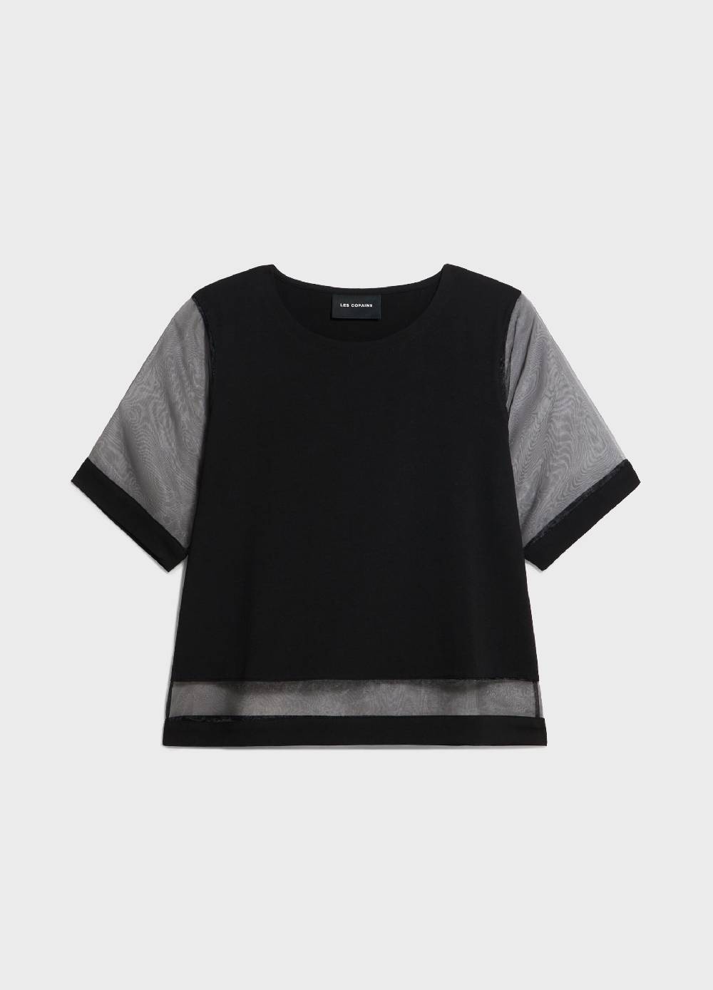 LES COPAINST-shirt in cotone con inserti Prezzo Ridotto