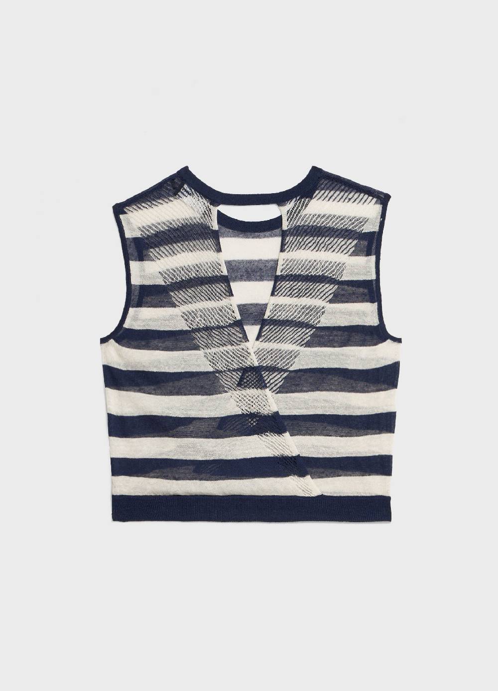 LES COPAINSCanotta tricot in misto lino Offerta
