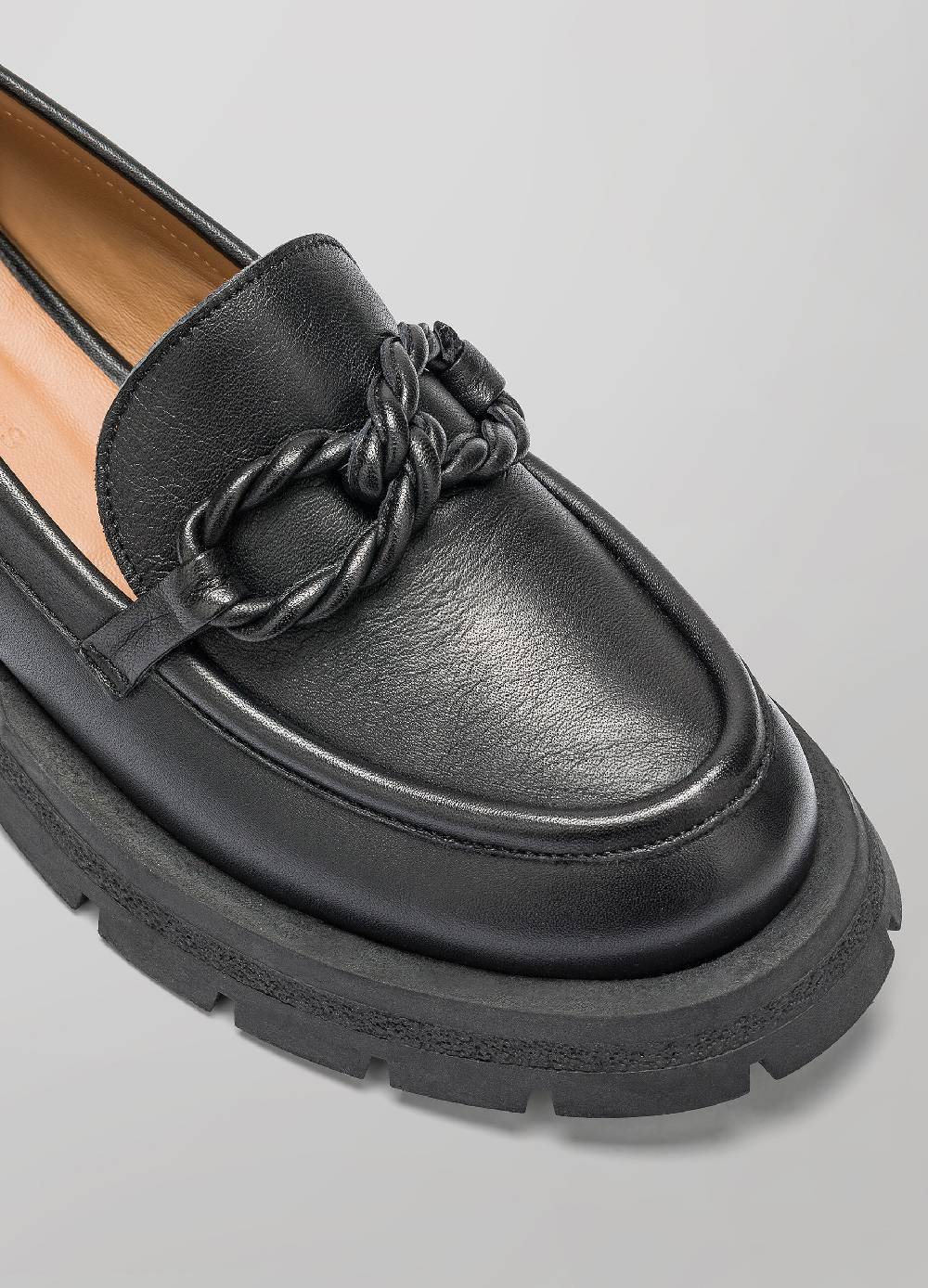 LES COPAINSMocassino chunky in pelle Nuova