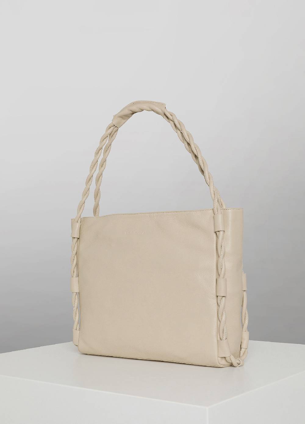 LES COPAINSBorsa a spalla tote bag in vera pelle Vendita