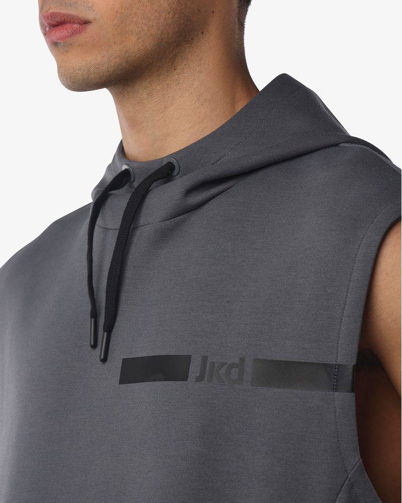 Jaked FELPA SMANICATA CAPPUCCIO ZENITH Nuovo