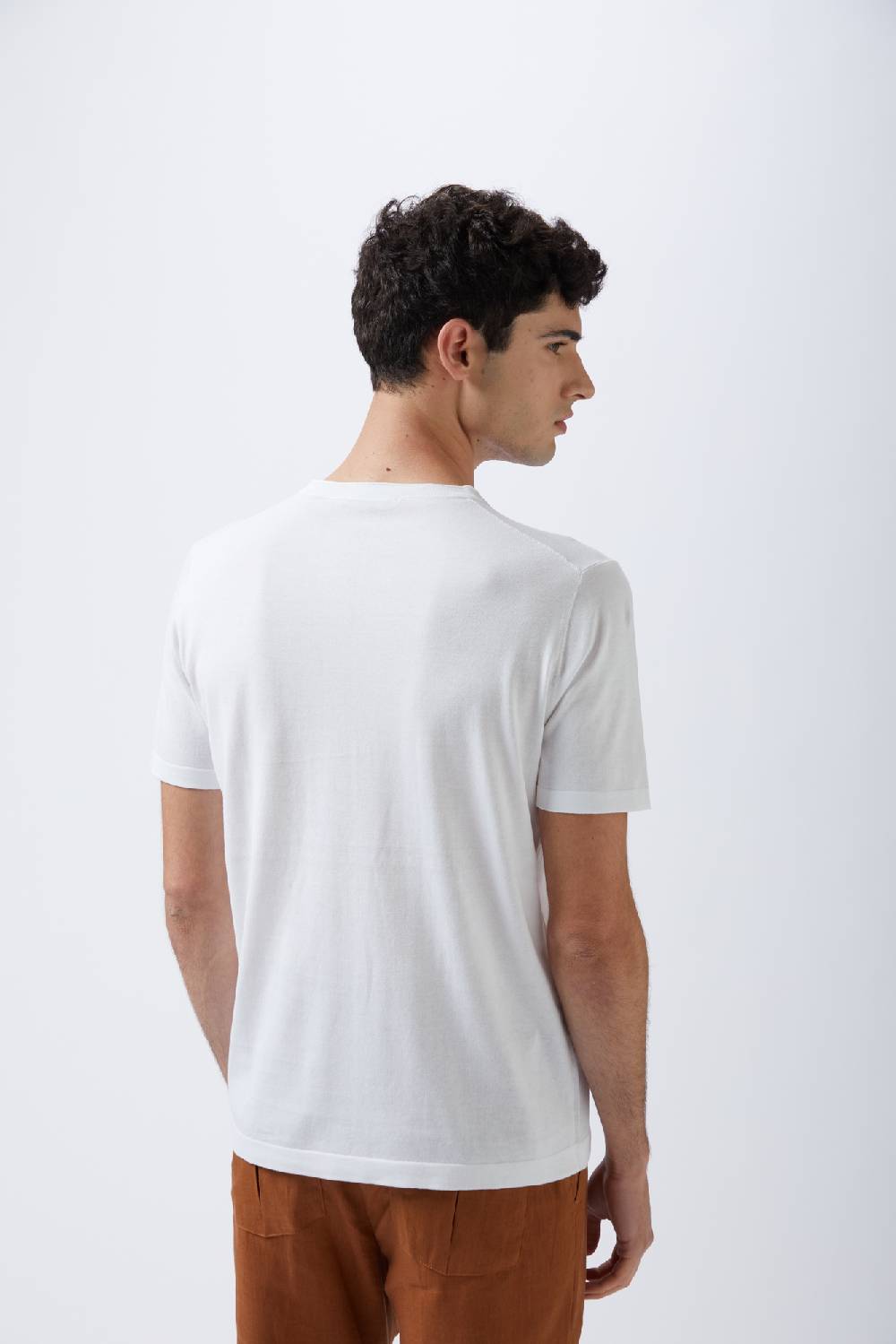 Kangra Cashmere T-Shirt Con Rullino in Cotone Outlet