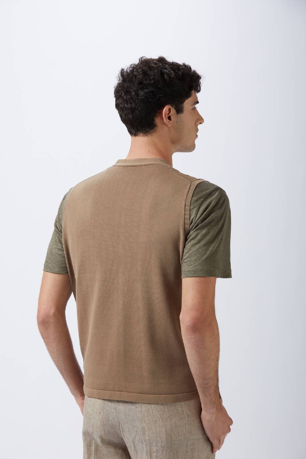 Kangra Cashmere Gilet Rasato In Cotone Vendita Economica