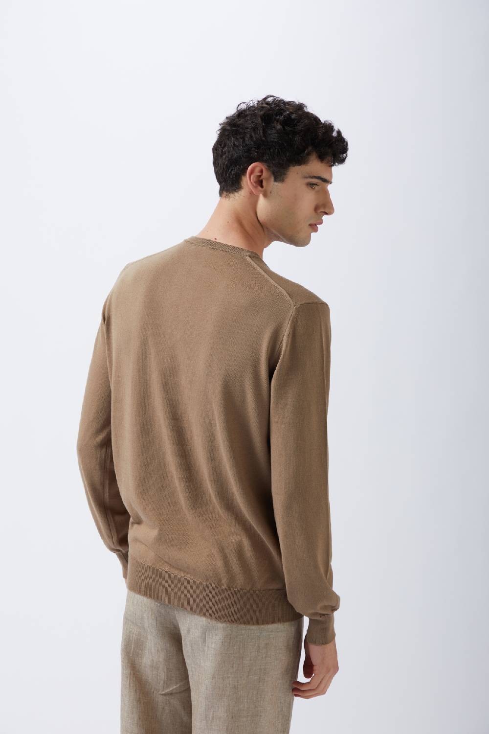 Kangra Cashmere Pullover Rasato In Cotone Saldi Di Fabbrica
