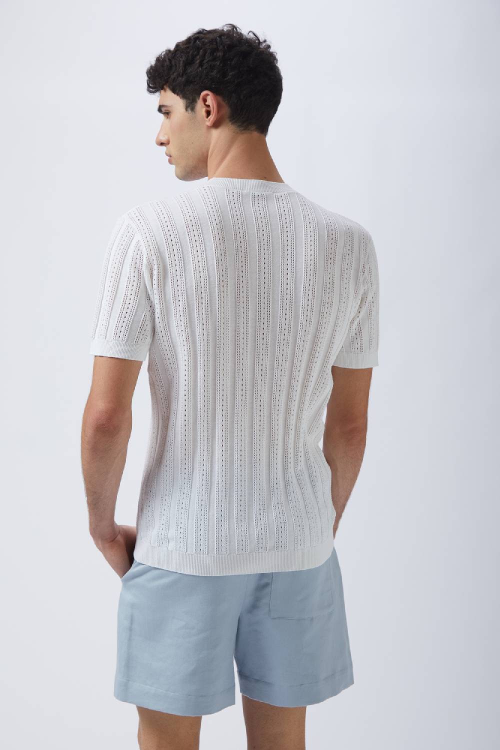 Kangra Cashmere Girocollo Mezza Manica Coste Punzonate 2025