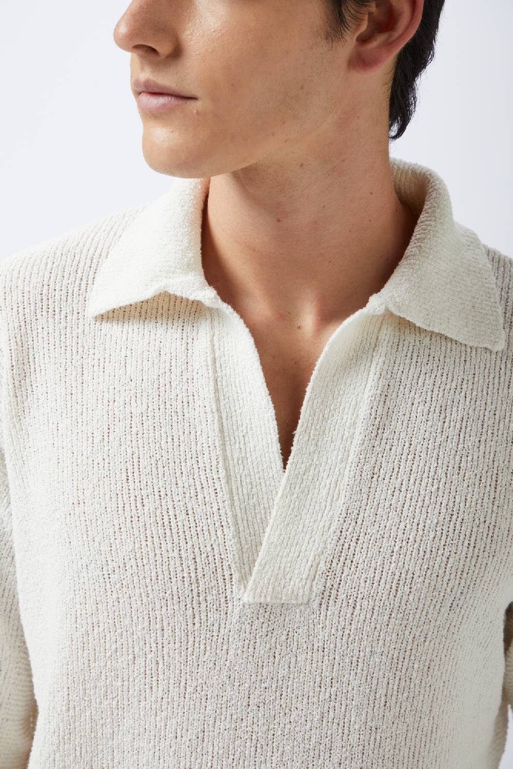 Kangra Cashmere Polo Rasata Con Fianchetti Links Vendita