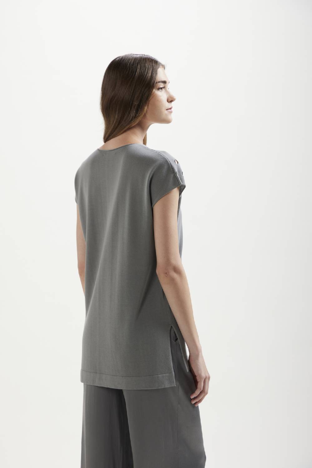 Kangra Cashmere Scollo V Smanicato Con Buchi E Spacchi Convenienza