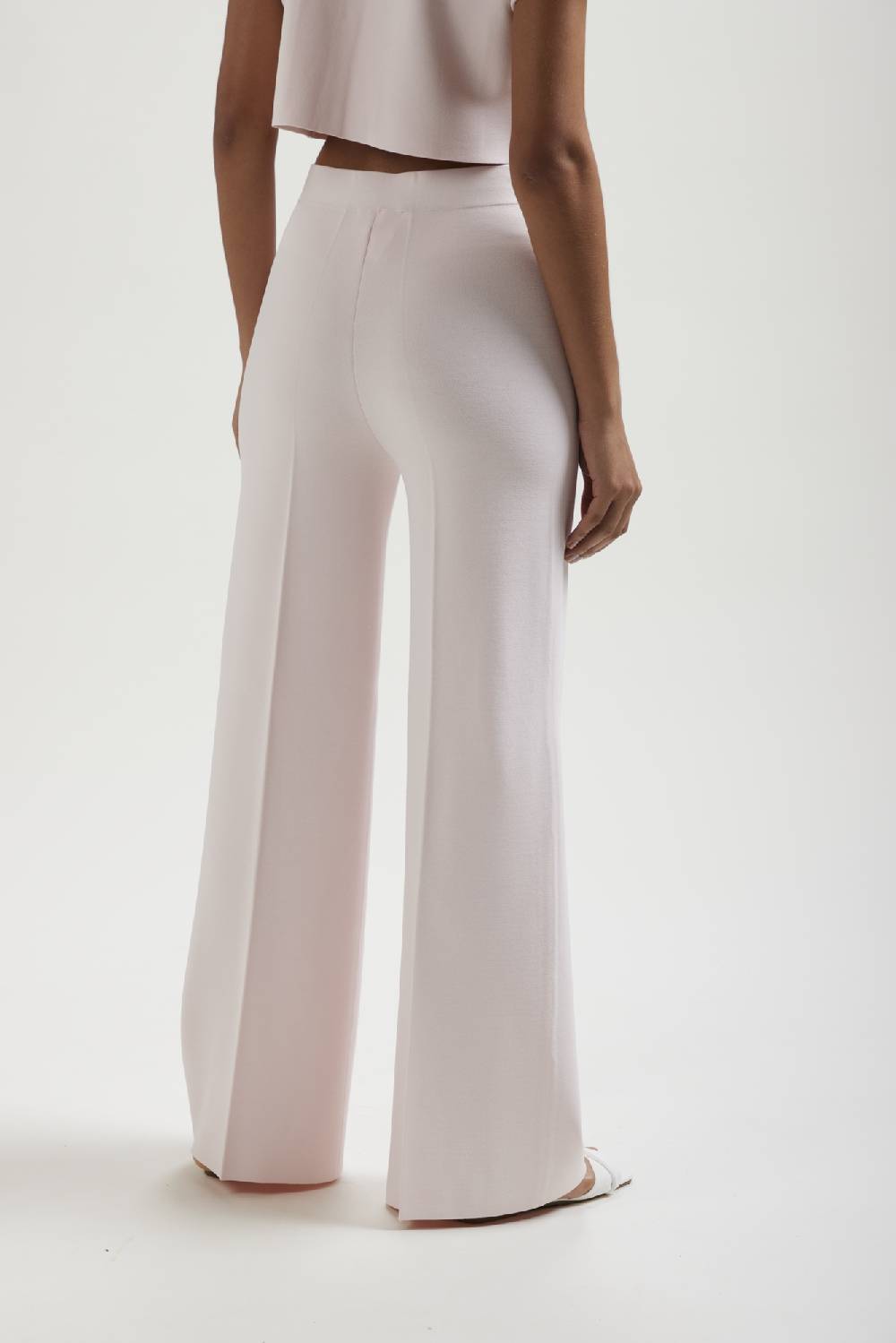 Kangra Cashmere Pantalone Palazzo In Punto Milano Moda