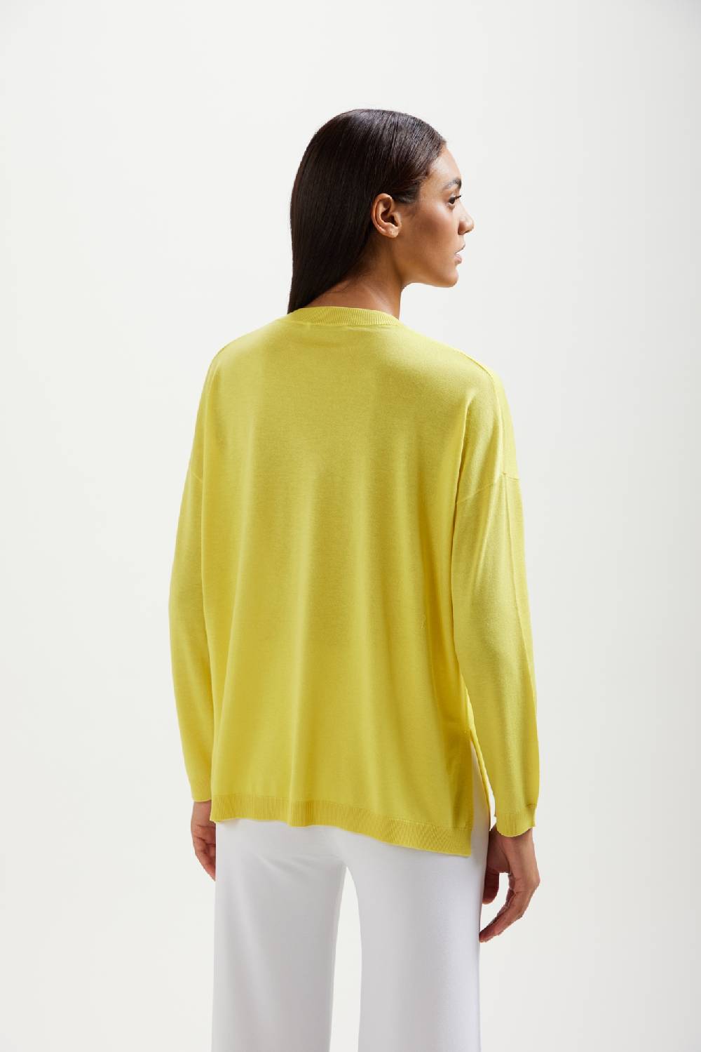 Kangra Cashmere Scollo V Spalla Scesa Con Spacchi In Seta e Cashmere 2025