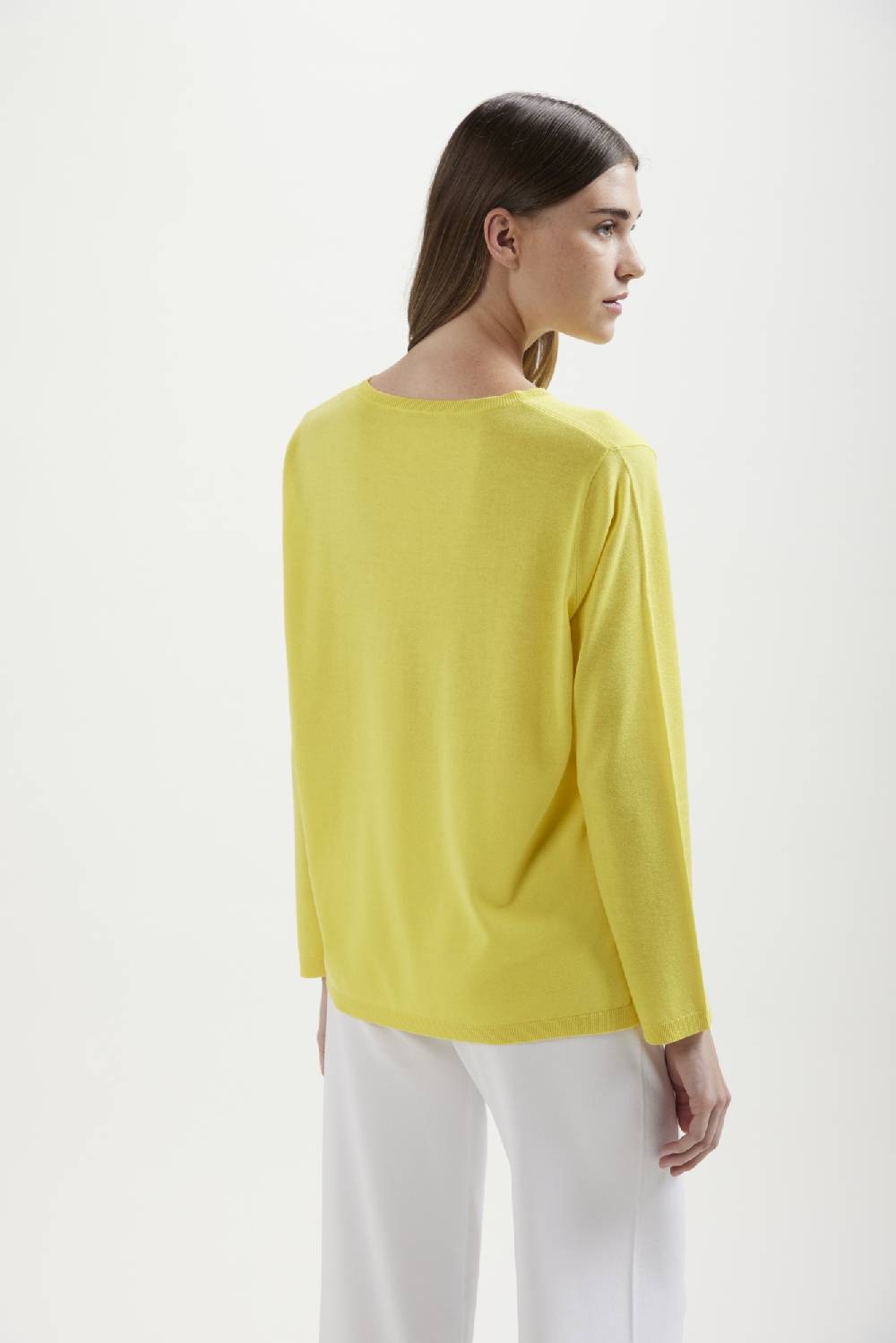 Kangra Cashmere Barchetta Rasata Con Spacchi In Seta e Cashmere Italy
