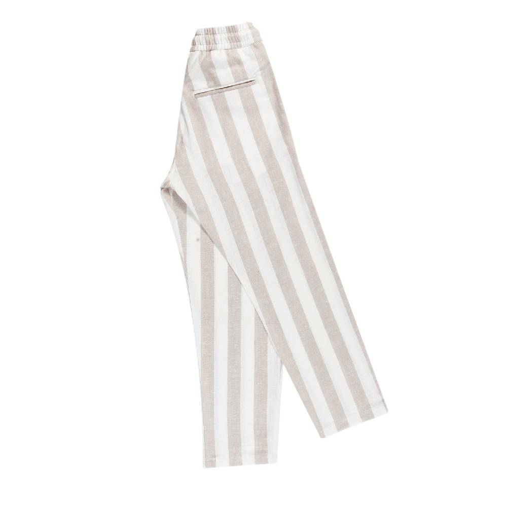 Nupkeet Pantalone lungo Beige e Bianco – Scaro Outlet