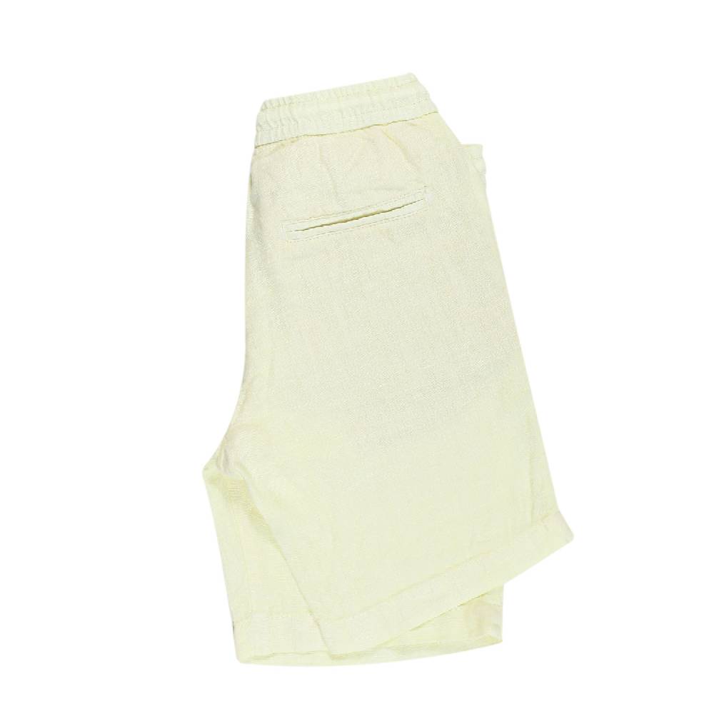 Nupkeet Bermuda Giallo In Lino – Cucolo Vendita Calda