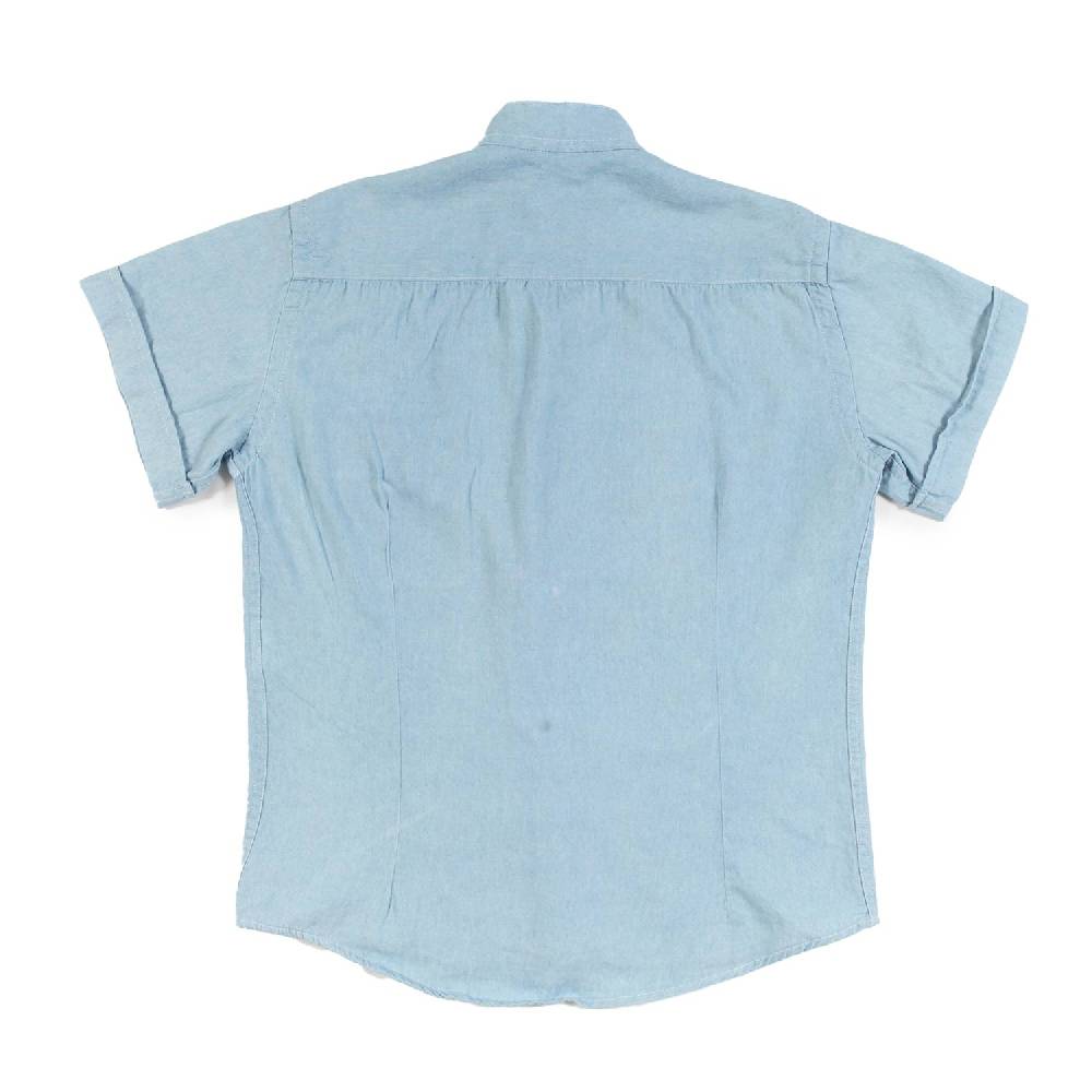 Nupkeet Camicia Collo Coreano Celeste – Tamburo Nuovo