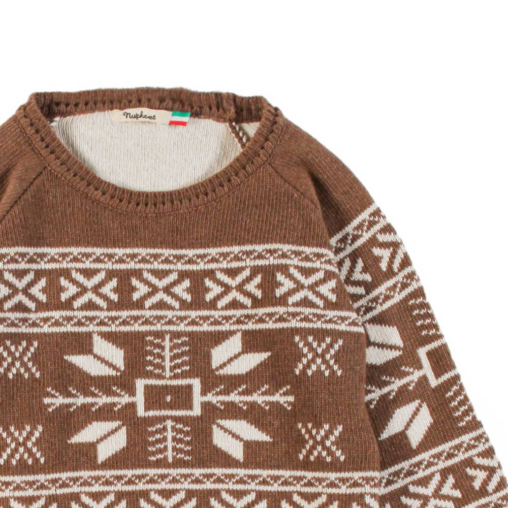 Nupkeet Pullover Raglan Girocollo Cacao – Lesina Online