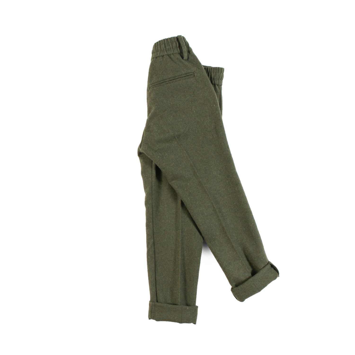 Nupkeet Pantalone con Coulisse in Misto Lana – Nero Italia